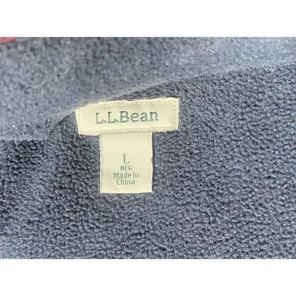 LL Bean Snap Buttons Shirt Men's Size Large Long Sleeve Red & White Plaid Lined - Picture 7 of 8